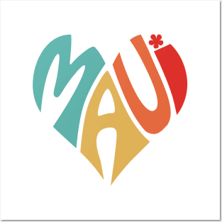 Maui Heart Posters and Art